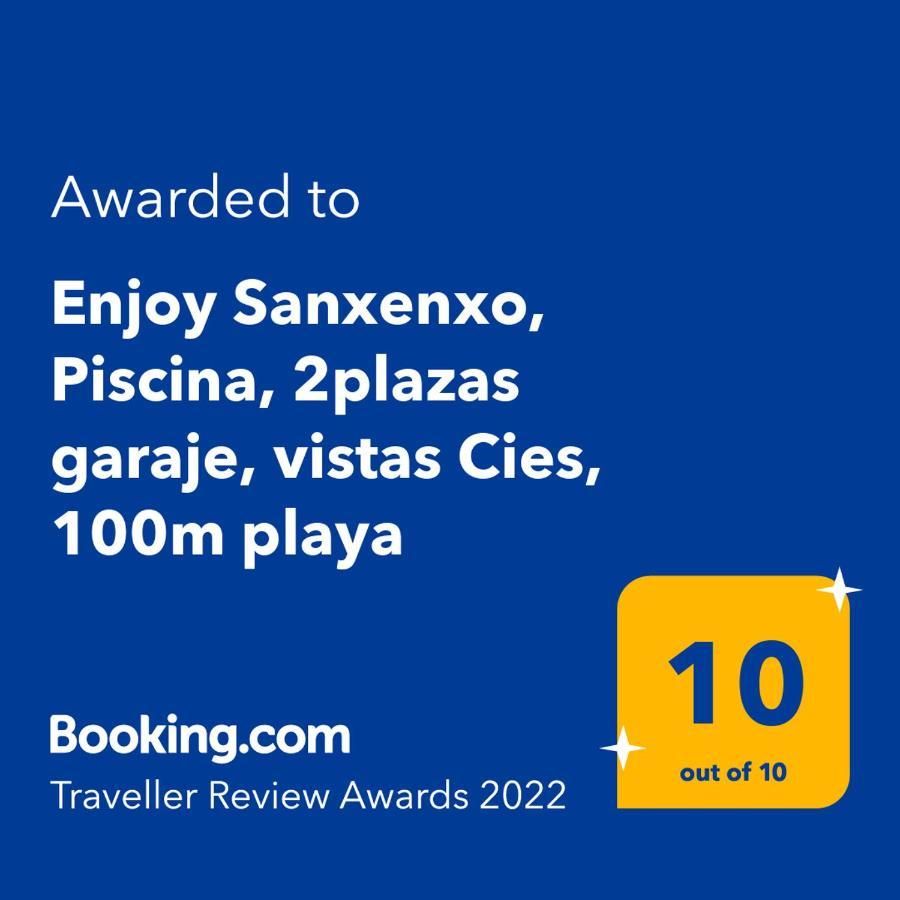 Appartement Enjoy Sanxenxo,200M Playa, Balcon Vistas Cies, Piscina & Terraza Azotea,2 Plazas Garaje, 2 Banos, Muy Luminoso, Muy Tranquilo,Muy Equipado, Centrico Extérieur photo